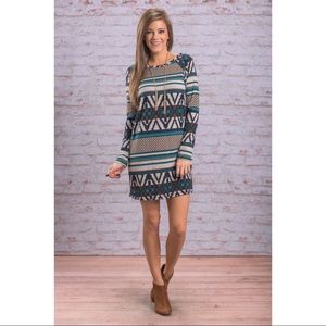 Long sleeve print dress from Shop the Mint